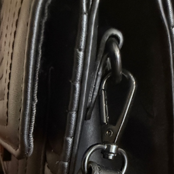 Aldo Black Structured Satchel - Picture 14 of 15